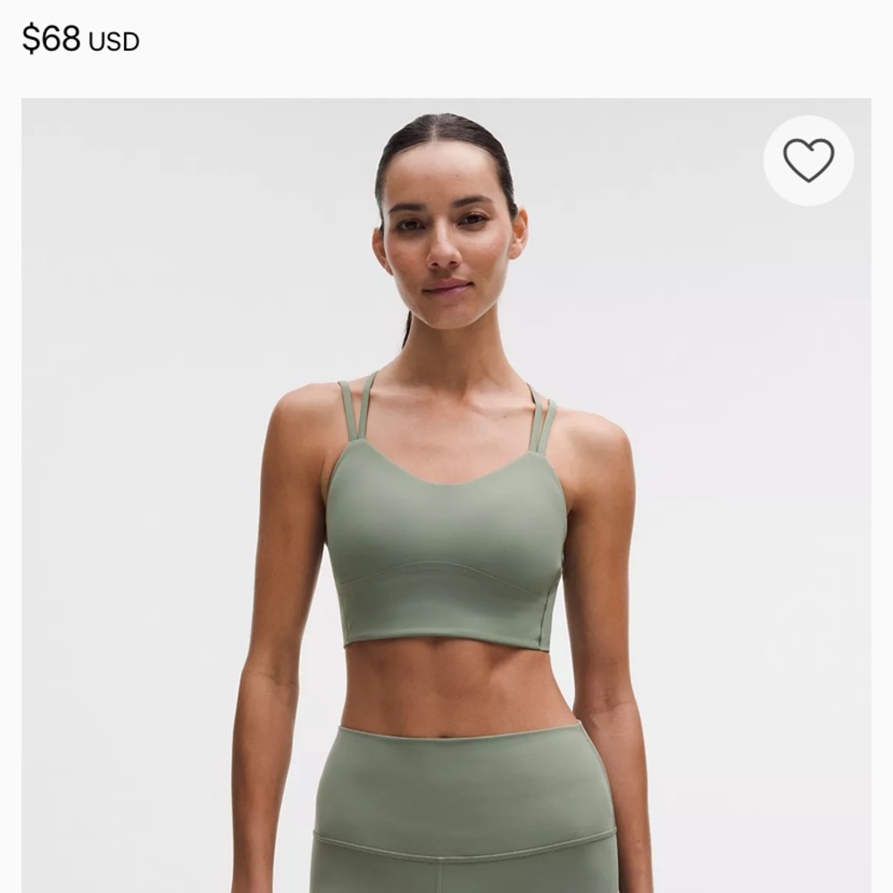 Lululemon Longline Green Sports Bra